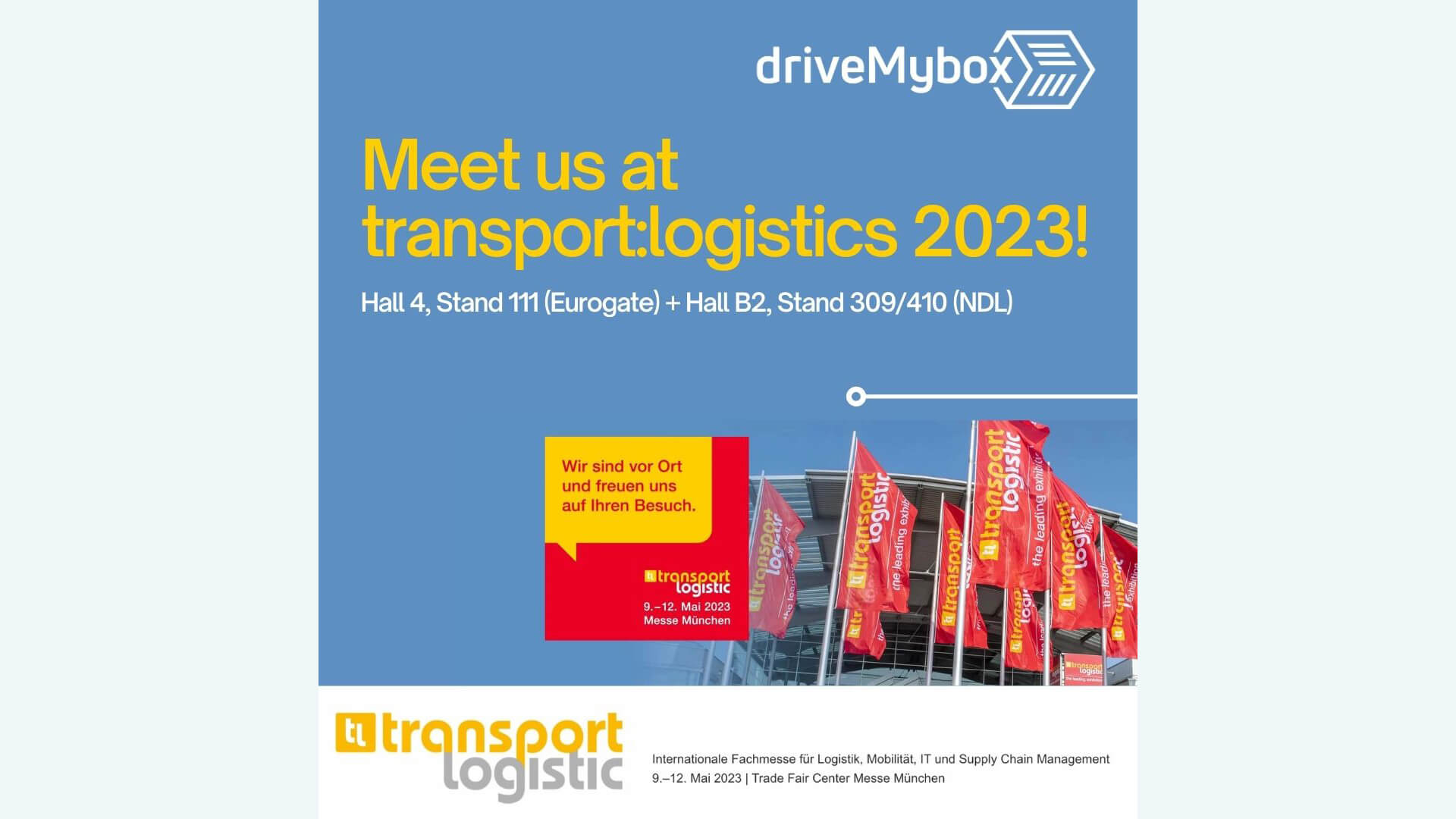 Triff driveMybox auf der transport:logistic 2023!